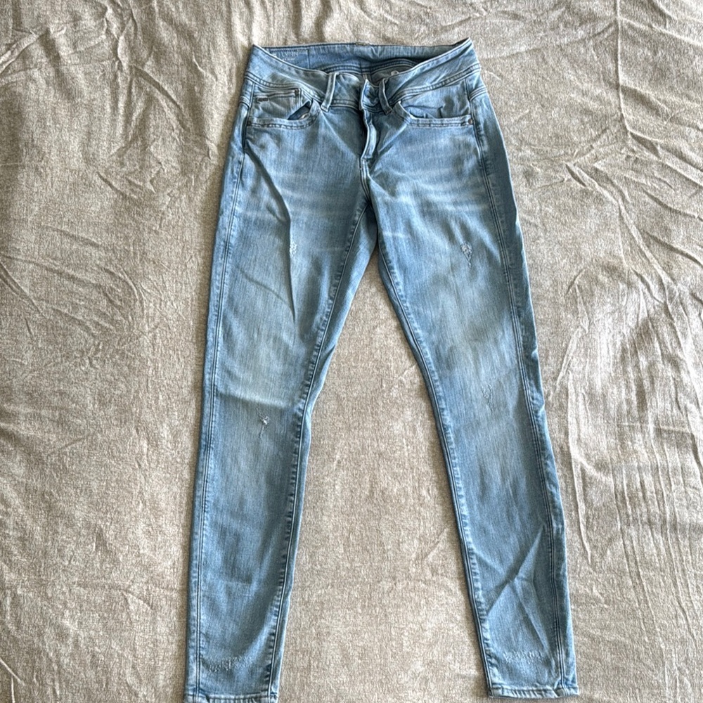 G-Star Light Blue Women's Jeans LYNN Mid Skinny Sz 29x32